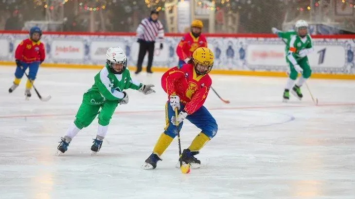 Афиша трансляции Турнир по хоккею с мячом на Красной площади