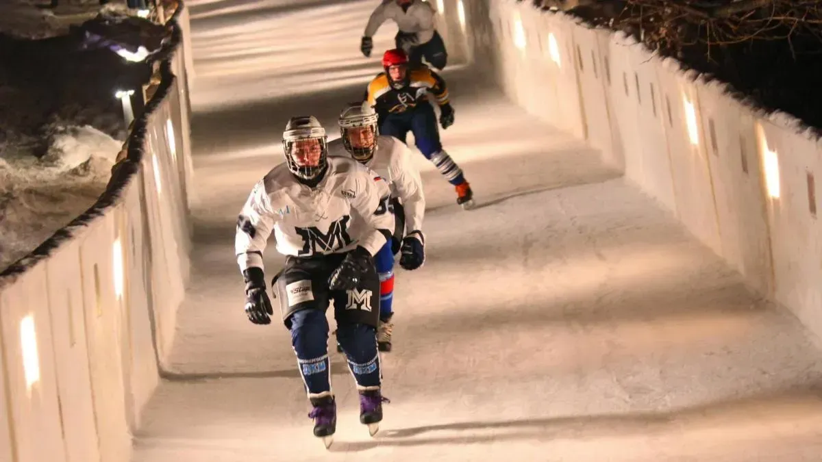 Афиша трансляции Соревнования по скоростному спуску на коньках