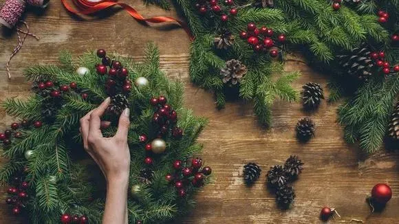 Афиша трансляции Делаем новогодний венок с блогером Леной Кожиной