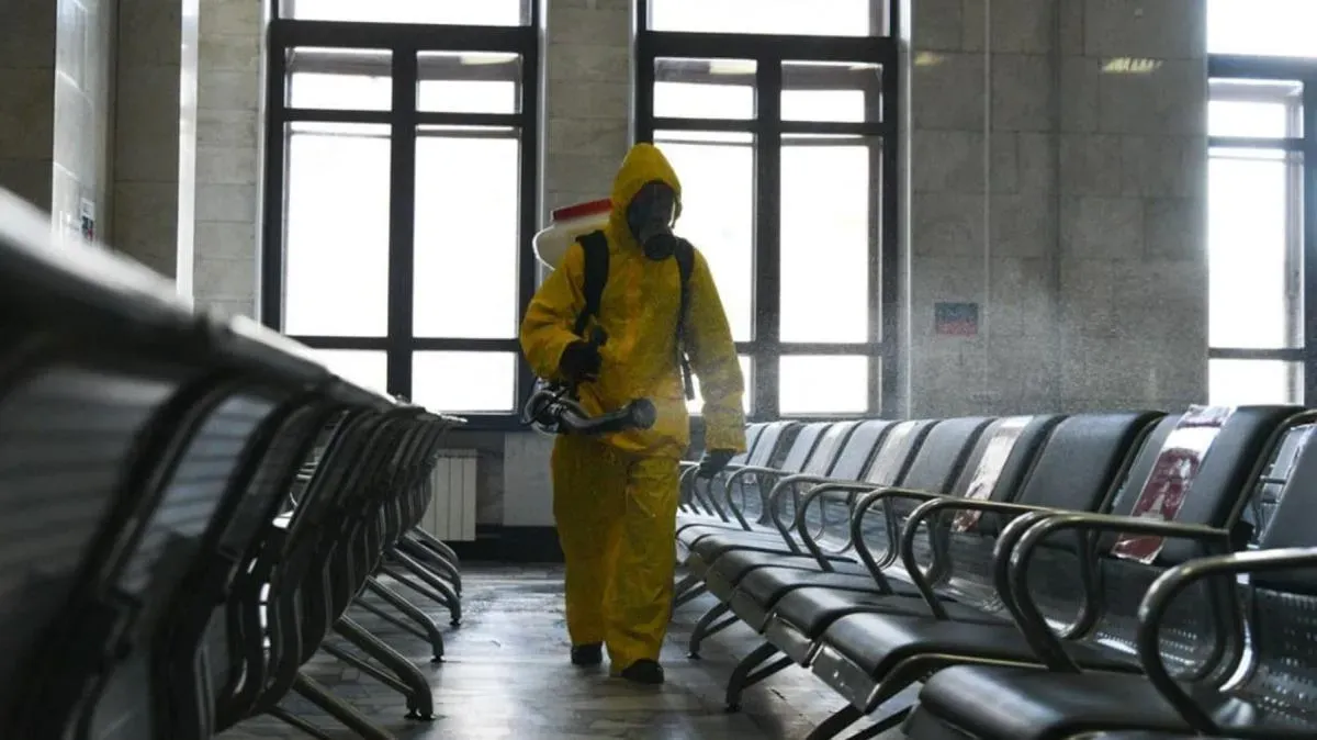 Афиша трансляции Как проходит дезинфекция Савеловского вокзала