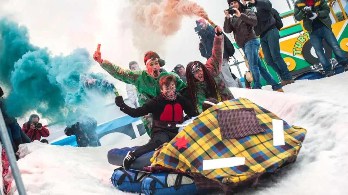 Афиша трансляции Скоростной спуск на необычных санях