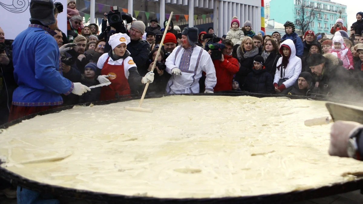 Афиша трансляции Приготовление трехметрового блина на ВДНХ