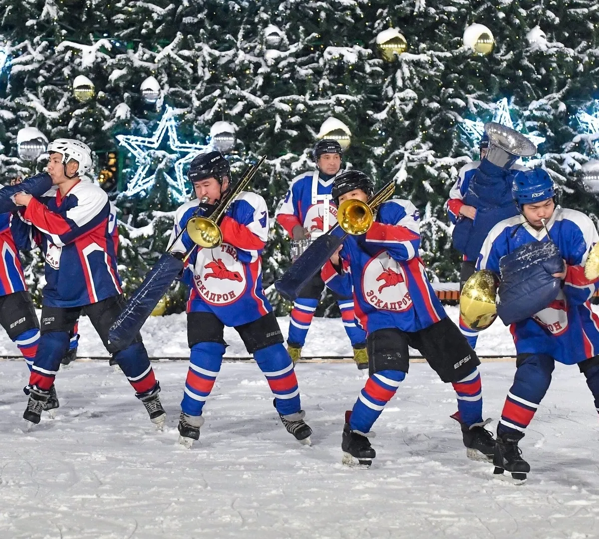 Афиша трансляции Шоу "Музыка на льду" у Главного храма ВС РФ