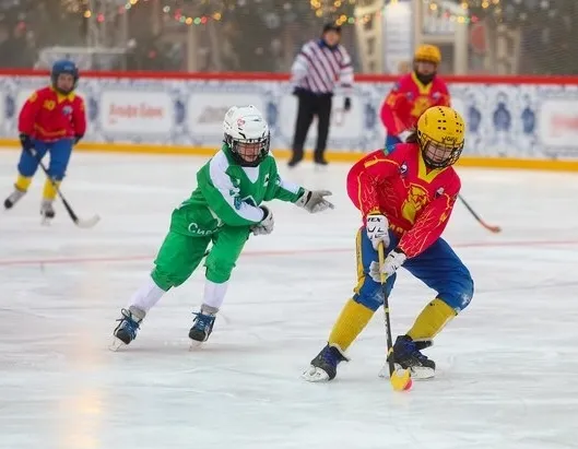 Афиша трансляции Турнир по хоккею с мячом на Красной площади