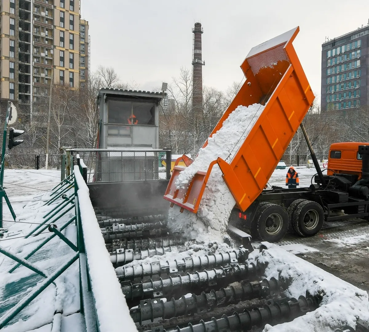Афиша трансляции Как происходит утилизация снега в столице