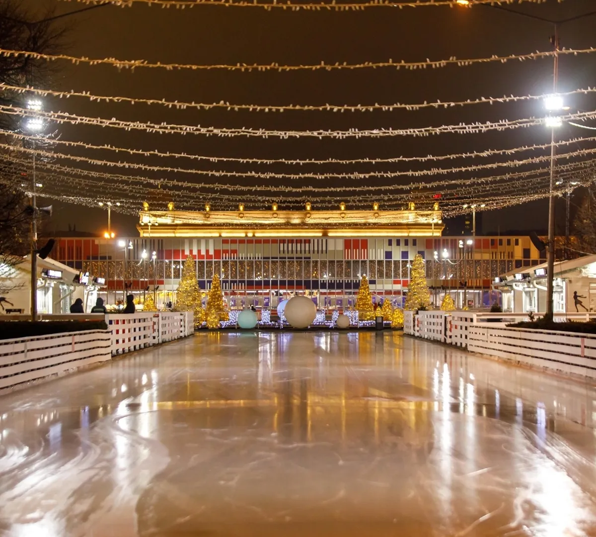 Афиша трансляции Выступление фигуристов на открытии катка в Парке Горького