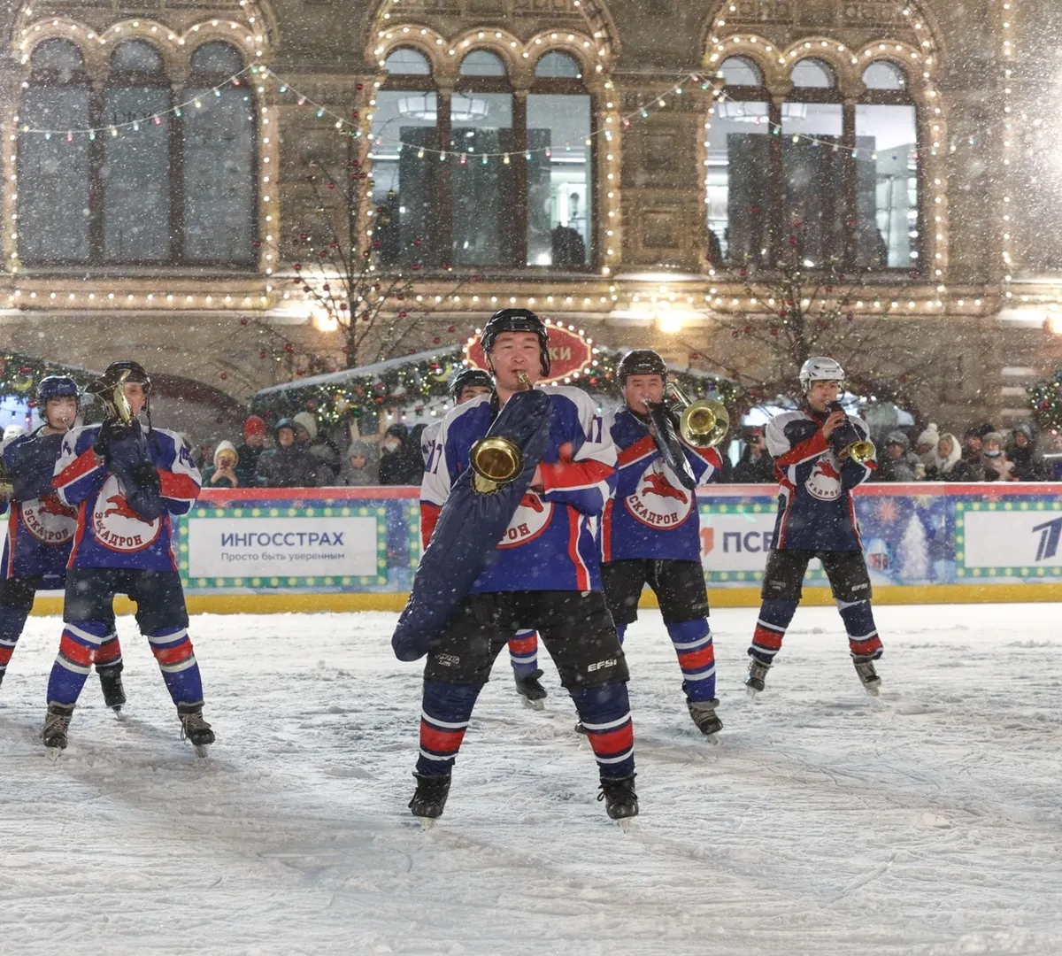 Афиша трансляции Концерт духового оркестра имени Тимура Дулуша на льду