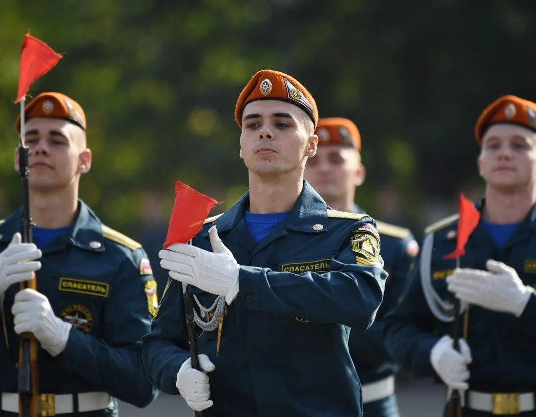 Афиша трансляции Курсанты МЧС России на репетиции парада Победы