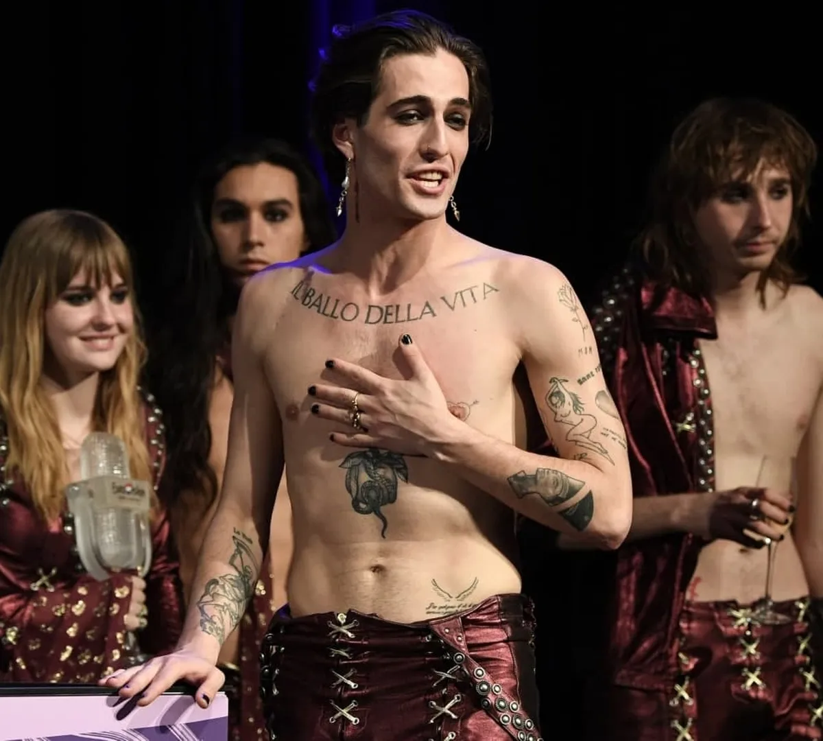 Афиша трансляции Группа Måneskin встретилась с поклонниками в Парке Горького